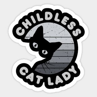 Childless-cat-lady Sticker
